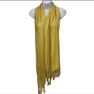 Golden Yellow Tassle Scarf